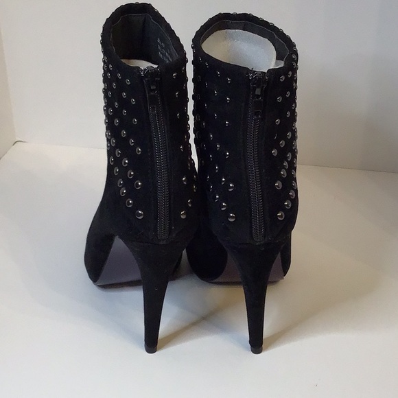 MIXX  JENNY BLACK SUEDE ANKLE SHOES SZ 10 - Picture 3 of 13